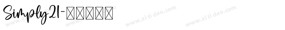 Simply21字体转换