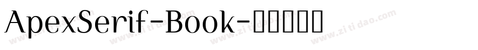 ApexSerif-Book字体转换