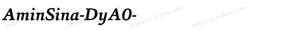AminSina-DyA0字体转换