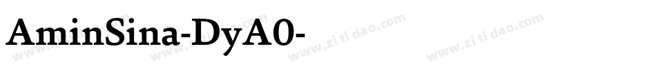 AminSina-DyA0字体转换