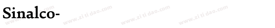Sinalco字体转换