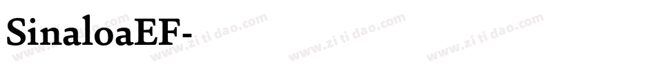 SinaloaEF字体转换