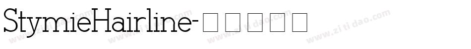 StymieHairline字体转换