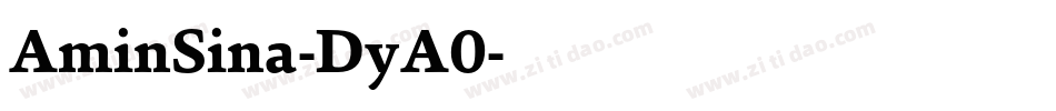 AminSina-DyA0字体转换