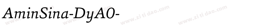 AminSina-DyA0字体转换