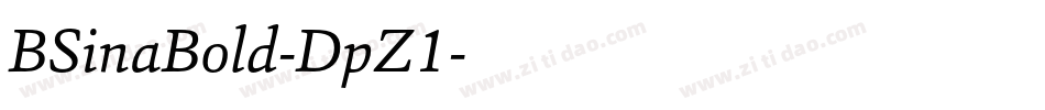 BSinaBold-DpZ1字体转换