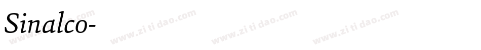 Sinalco字体转换