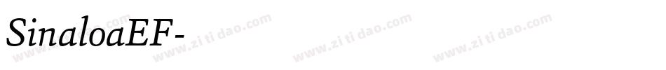 SinaloaEF字体转换