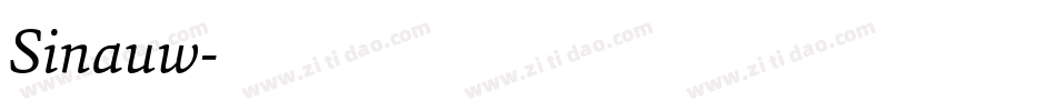 Sinauw字体转换