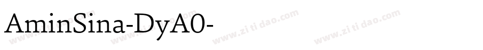 AminSina-DyA0字体转换
