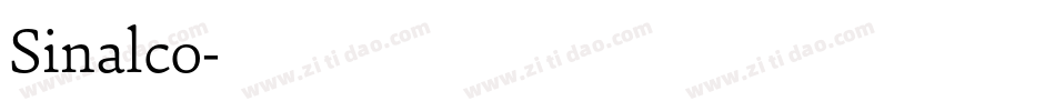 Sinalco字体转换
