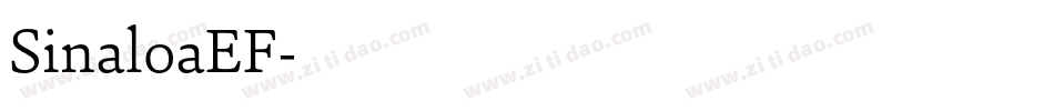 SinaloaEF字体转换