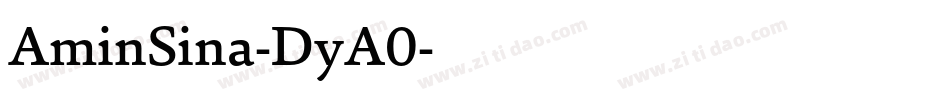 AminSina-DyA0字体转换