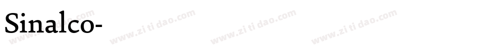 Sinalco字体转换