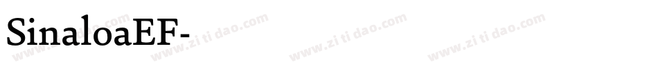 SinaloaEF字体转换