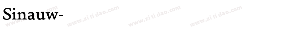 Sinauw字体转换