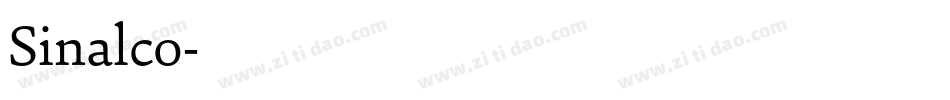 Sinalco字体转换