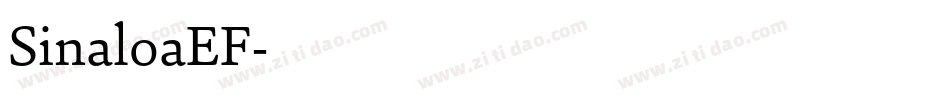 SinaloaEF字体转换