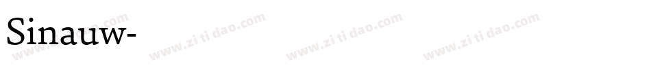 Sinauw字体转换