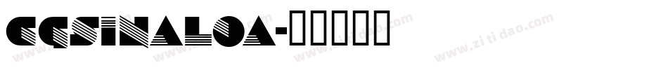 CgSinaloa字体转换