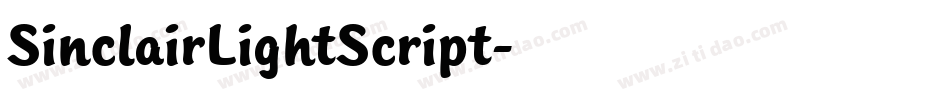 SinclairLightScript字体转换