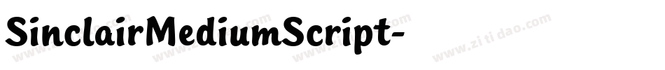 SinclairMediumScript字体转换