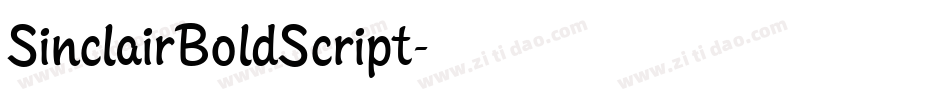 SinclairBoldScript字体转换