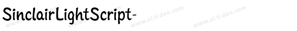 SinclairLightScript字体转换