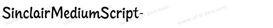 SinclairMediumScript字体转换