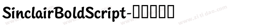 SinclairBoldScript字体转换
