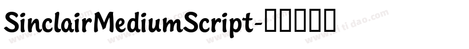 SinclairMediumScript字体转换