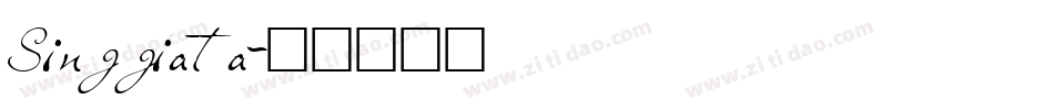 Singgiata字体转换