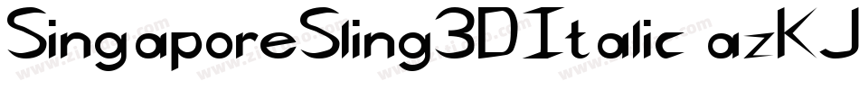 SingaporeSling3DItalic-azKJ字体转换