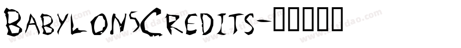 Babylon5Credits字体转换