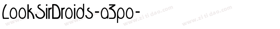 LookSirDroids-a3po字体转换