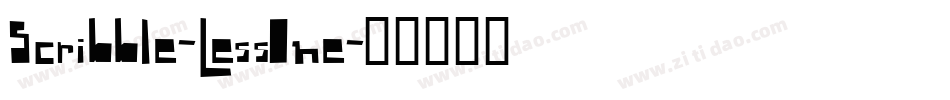 Scribble-LessOne字体转换