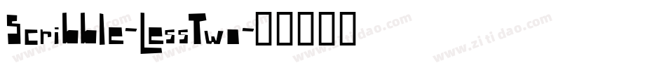 Scribble-LessTwo字体转换