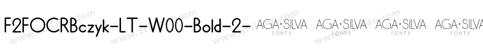 F2FOCRBczyk-LT-W00-Bold-2字体转换
