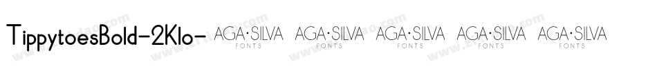TippytoesBold-2Klo字体转换