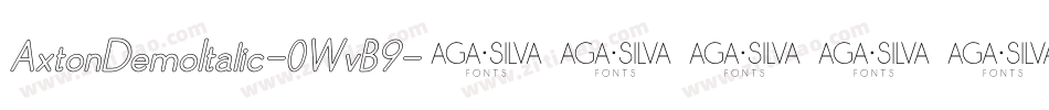 AxtonDemoItalic-0WvB9字体转换