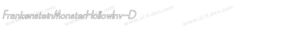 FrankensteinMonsterHollowInv-D4P0字体转换