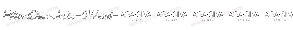 HilliardDemoItalic-0Wvxd字体转换