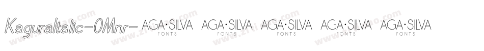 KaguraItalic-0Mnr字体转换