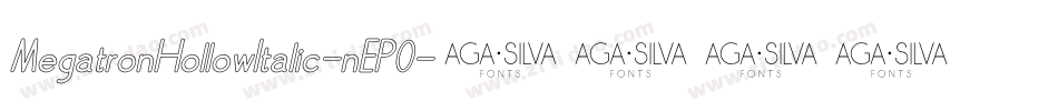 MegatronHollowItalic-nEP0字体转换
