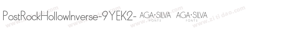 PostRockHollowInverse-9YEK2字体转换