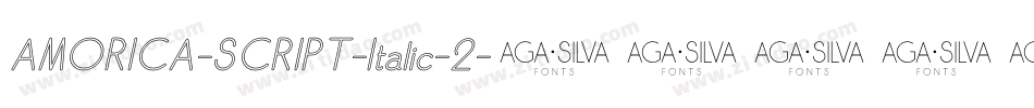 AMORICA-SCRIPT-Italic-2字体转换