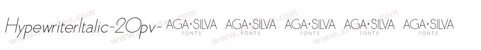 HypewriterItalic-2Opv字体转换