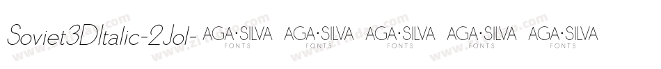Soviet3DItalic-2Jol字体转换