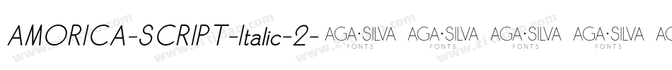 AMORICA-SCRIPT-Italic-2字体转换