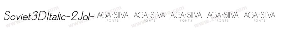 Soviet3DItalic-2Jol字体转换